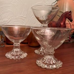 SOLD Vintage! Anchor Hocking Berwick Boopie champagne or sherbet glasses